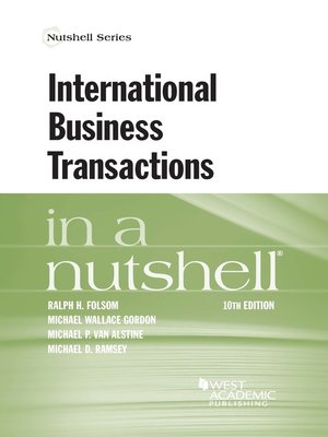 International Business Transactions in a Nutshell - ebook